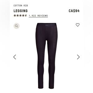 NWT SKIMS Cotton Rib Leggings